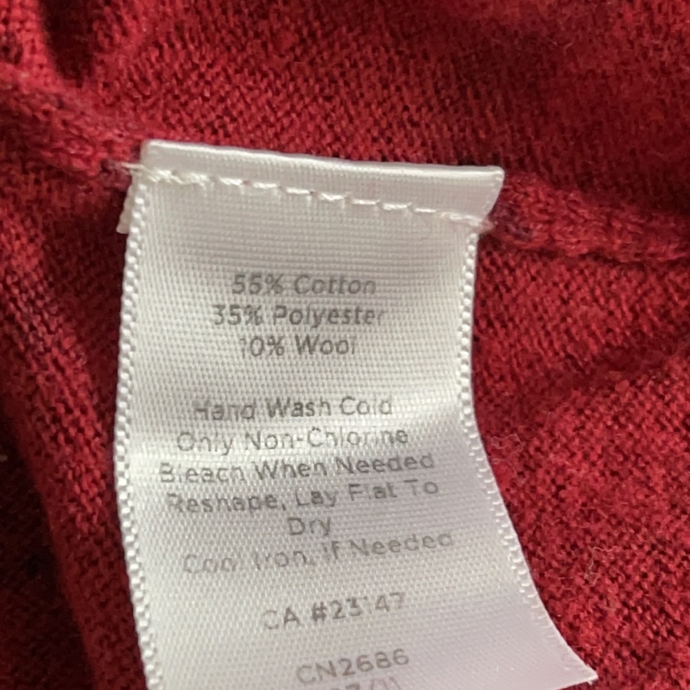 Talbots Cotton Poly Wool Pattern Button Cardigan - image 8